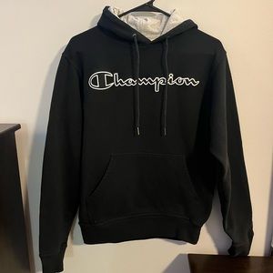 Champion hoodie mens black size: s